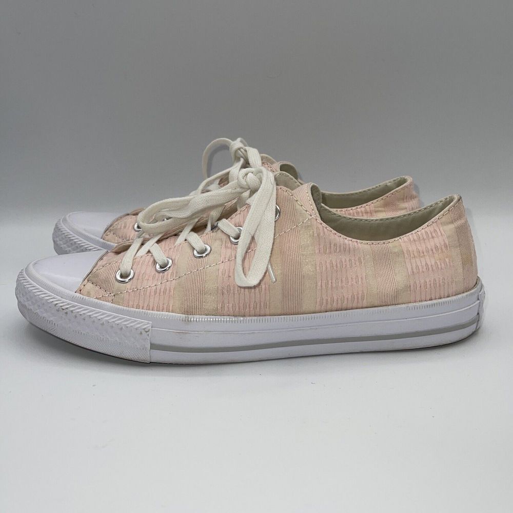 Converse All Star Chuck Taylor Women's Size 8‎ Shoes Pink White Low Top Sneakers